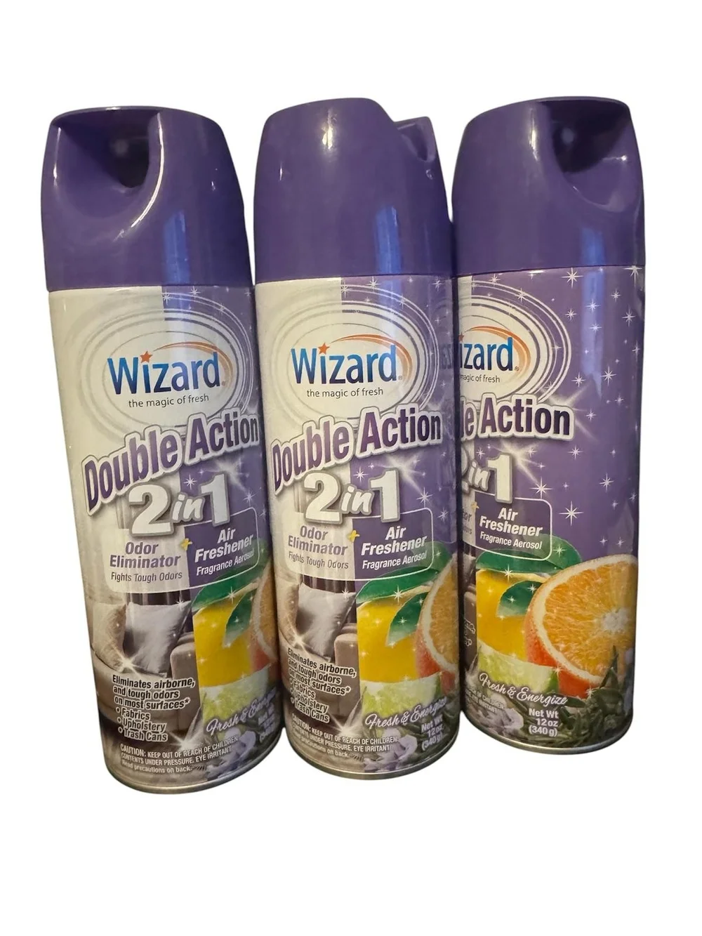 Double Action 2-in-1 Air Freshener & Odor Eliminator - Purple